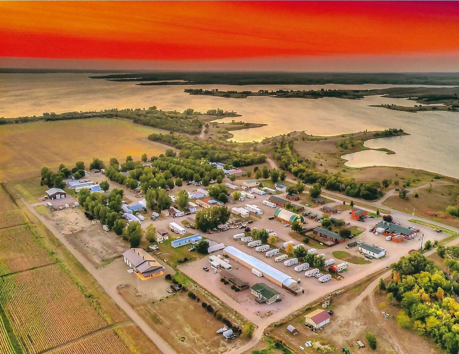 Lake Oahe, Cow Creek Recreation Area, Spring Creek Recreation Area, Okobojo Point Recreation Area