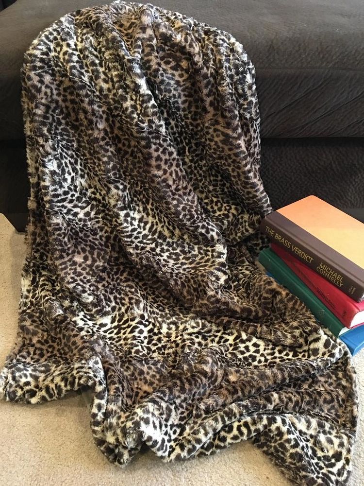faux cheetah fur throw blanket