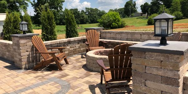 Paver Patio for outdoor living.