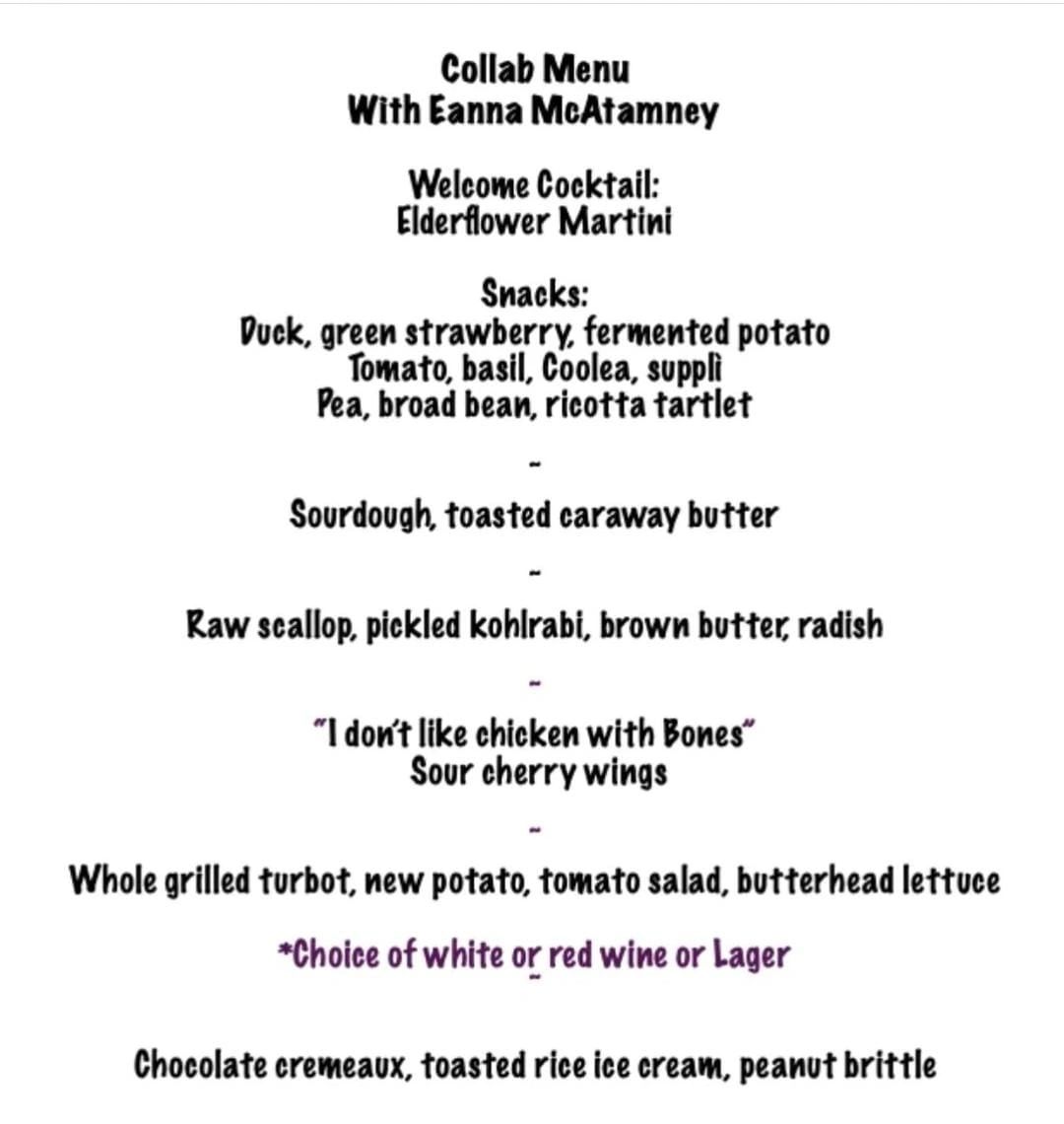 Vegetarian menu available on request