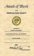 Award of Merit - American Rose Society.