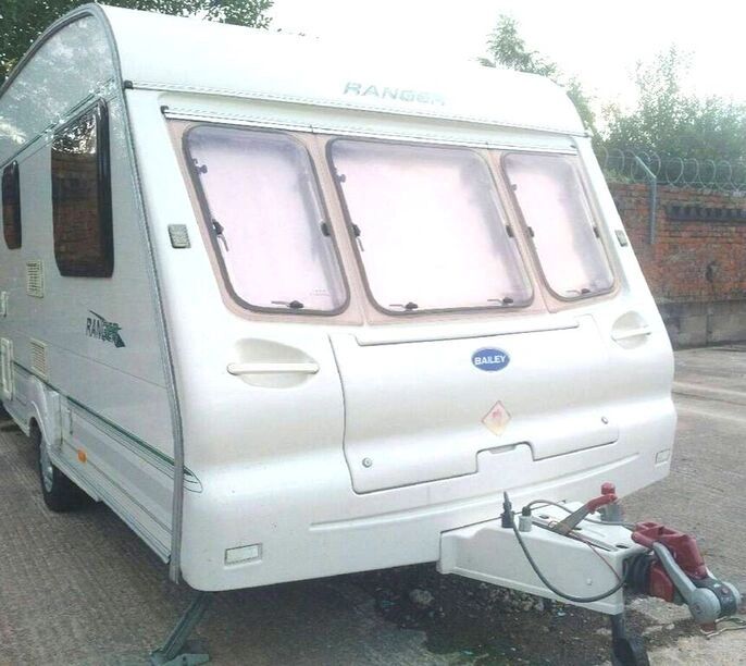 a caravan in a storage facility
