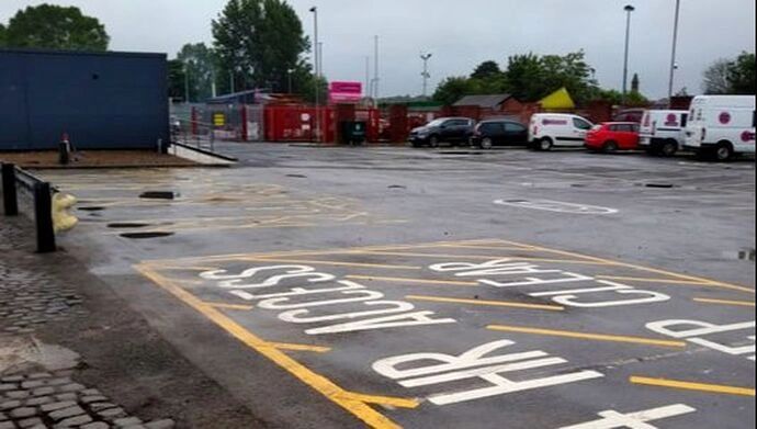 a car park in Carlisle