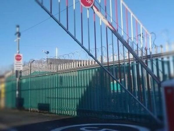 automatic barrier entry at the entrance to a car park
