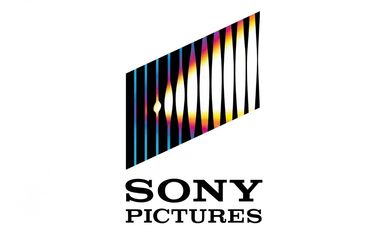 Sony Pictures logo with colorful vertical lines and text.