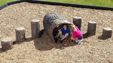 installation of playground elements for young children
