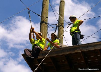 ESI offers challenge course certification for staff of adventure parks, camps and park districts.