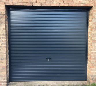 Anthracite up and over garage door