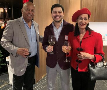 Jeremy Willinger, China Institute, Chuck Roberts, Black MBA, Amy Rosi, Aros Communications