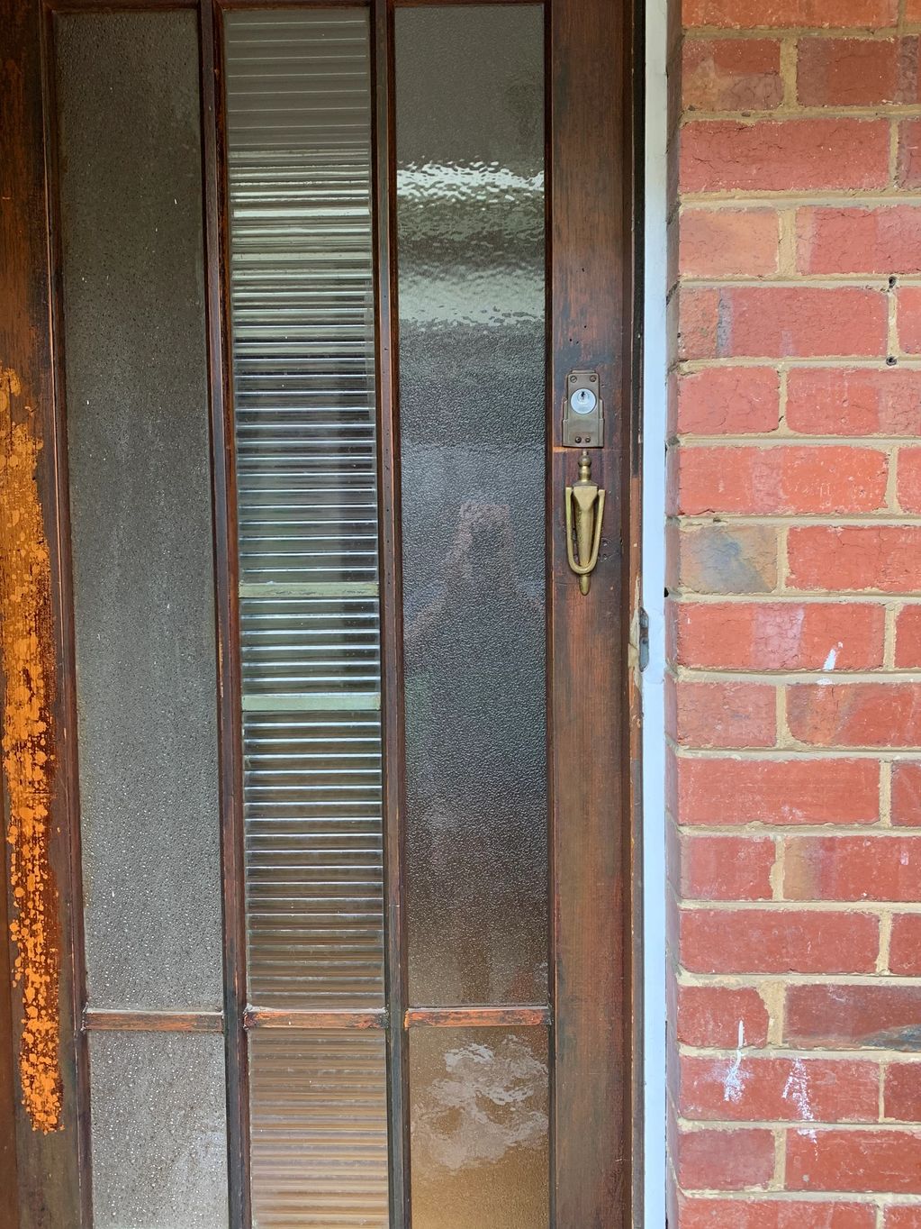 Pattern Art Deco safety glass door
