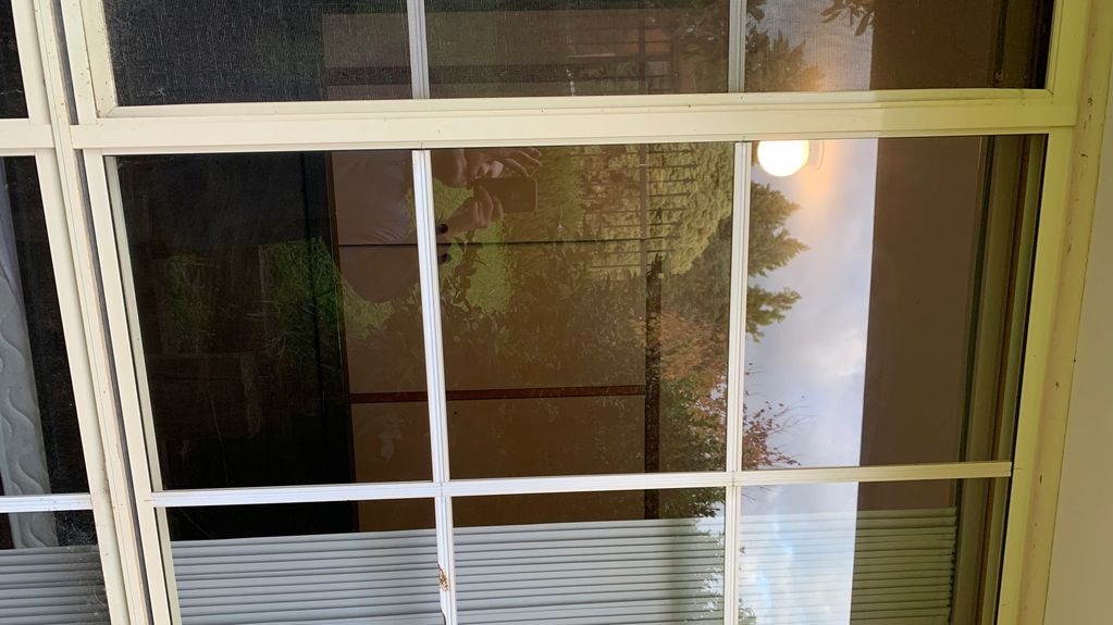 Aluminium Frame front bedroom window replaced with clear glass in Mill Park.