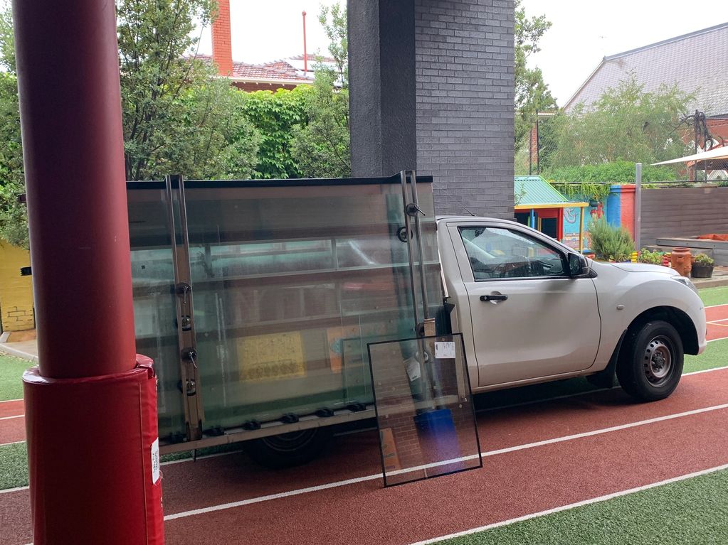 Work ute on job site in Thornbury