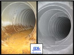 Water in the air ducts will cause significant rust.  Duct coating will halt further deterioration. 