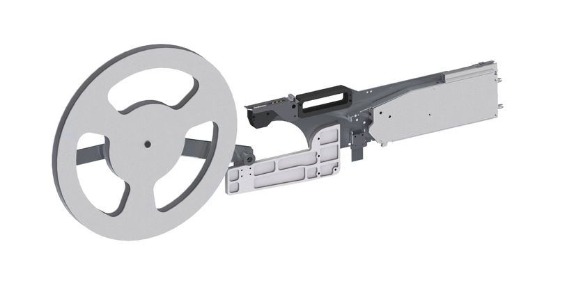 供料速度:歐姆龍光柵傳感器快速感應機器信號,自主開發控制主板軟件算法更科學合理,步進電機配上加速齒輪,
換線速度:正上方剝帶,自帶覆膜儲藏室;批量換線無需拆卸飛達,料滿自動開倉提醒