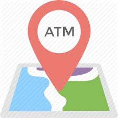 A map displaying an ATM Location