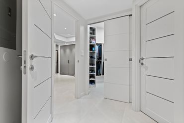 custom high quality interior door in a full home remodel