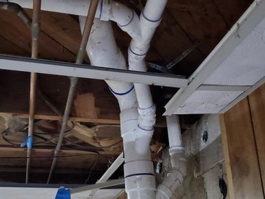water pipes in basement