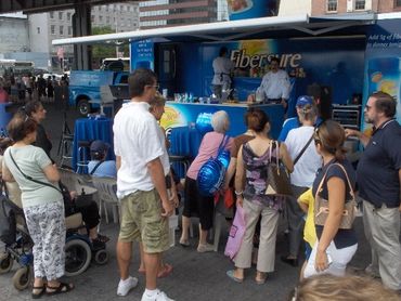 Chefs Stormy & Marti Mongiello working on & off stage for P&G with up to one million guests daily.