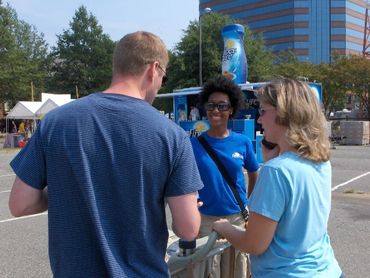 Chefs Stormy & Marti Mongiello working on & off stage for P&G with up to one million guests daily.