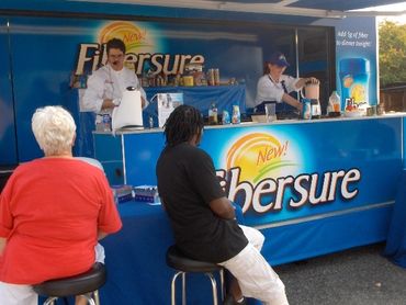 Chefs Stormy & Marti Mongiello working on & off stage for P&G with up to one million guests daily.