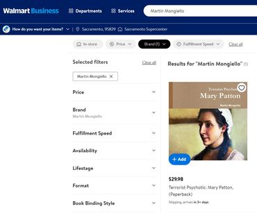 One of 15 books published by Marti Mongiello on female empowerment and the shero, Mary Patton.