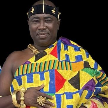 Nana Bediako Brogya-Sarpong in his traditional African dress.