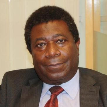 Professor Pikay Richardson, BSC, MSC, PhD is shown in his brown suit and red tie.