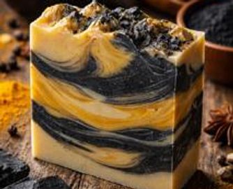 Handcrafted traditional soap made with skin loving oils and butters for a creamy lather and rich cre