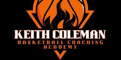 Keith Coleman Basketball Coaching Academy logo with fiery design.