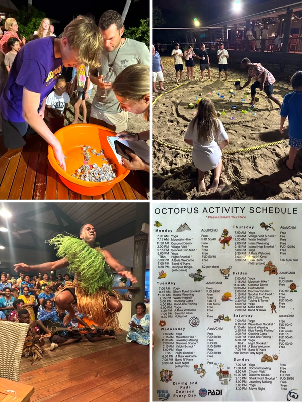 Family vacation in Octopus Resort, Fiji