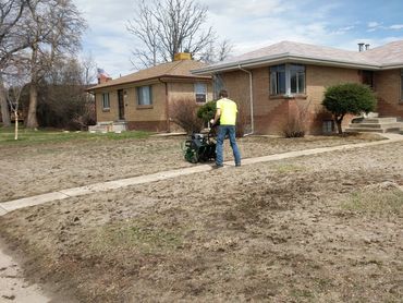 Nature’s Carpet Lawn & Sprinkler technician providing professional lawn care in the Denver metro are