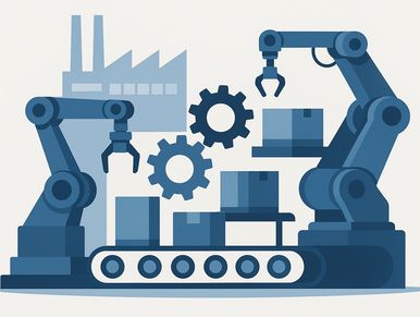 Macchinari di una fabbrica 4.0