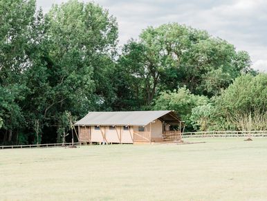 Hornbeam tent from a distance