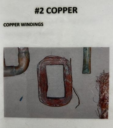 #2 copper example of what it looks like, copper windings