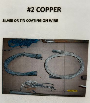 #2 copper example, clean, pencil lead size