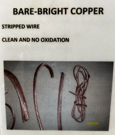 Bare bright copper example