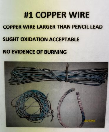 #1 copper wire example of what it looks like