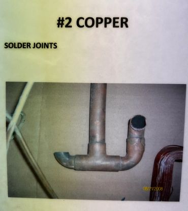 Solder joints make copper grade as #2, example