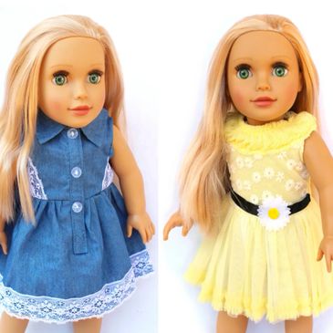 cutest doll clothes for american girl, american girl dresses