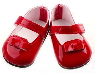 red american girl doll shoes, red 18 inch doll shoes