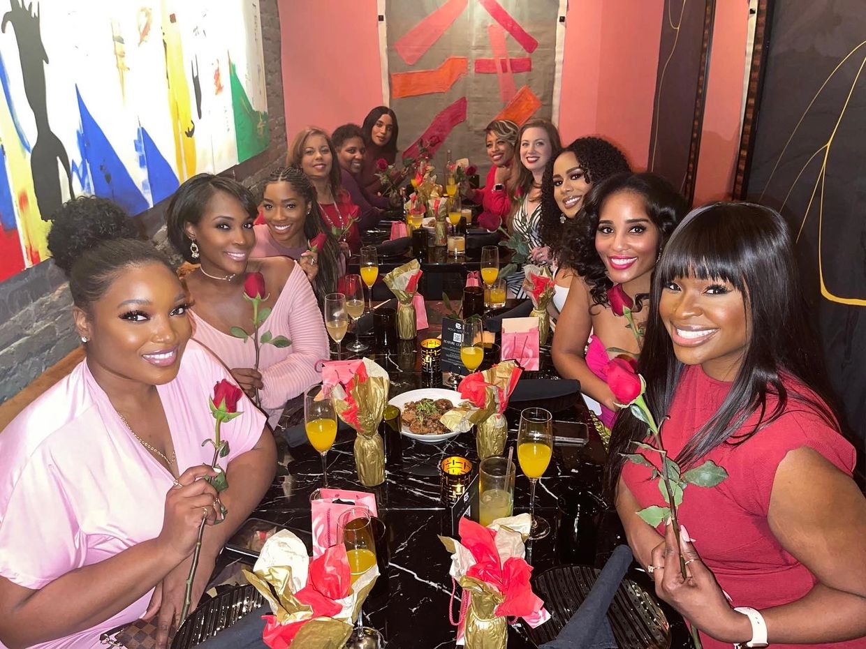 Lydia Pierre hosting the Dozen Roses Women Brunch