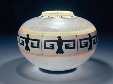 Alabaster turned vase