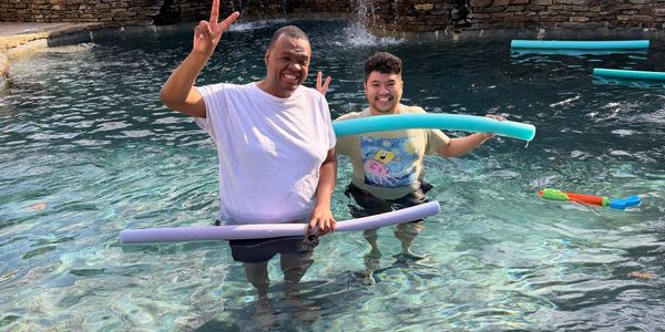 Our customers enjoying our developmental disability group home.