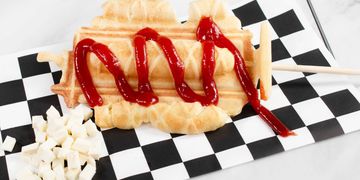 Guava and Cheese - Romeo e Julieta Golden batter filled with brazilian white cheese and guava paste