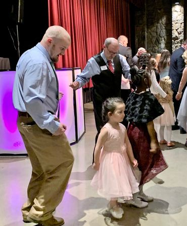 DJ Scott Garrison at a Daddy Daughter dance at Cleveland Park in Spartanburg SC