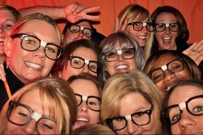 A photobooth at Dr. Toms Orthodontics in Greenville SC