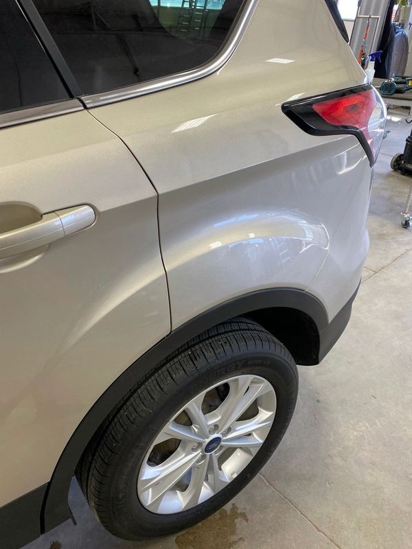 After Paintless dent repair. big dent gone after using PDR method of repair.