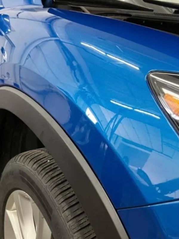 Big dent repaired using PDR.