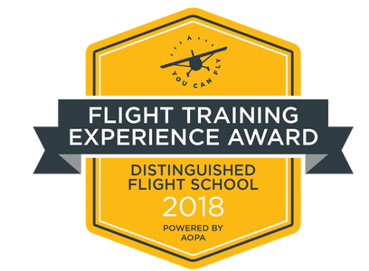 2018 Flight Training Experience Award presented by the Aircraft Owners and Pilots Association (AOPA)