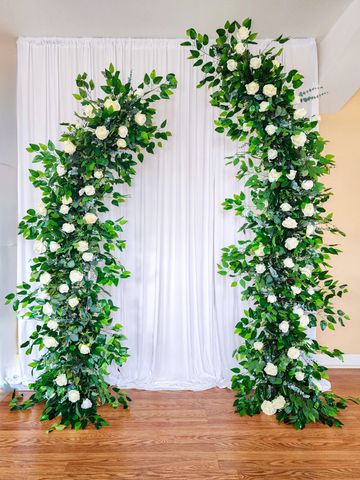 Wedding arch. Wedding rentals. Wedding decorators. Floral arch.